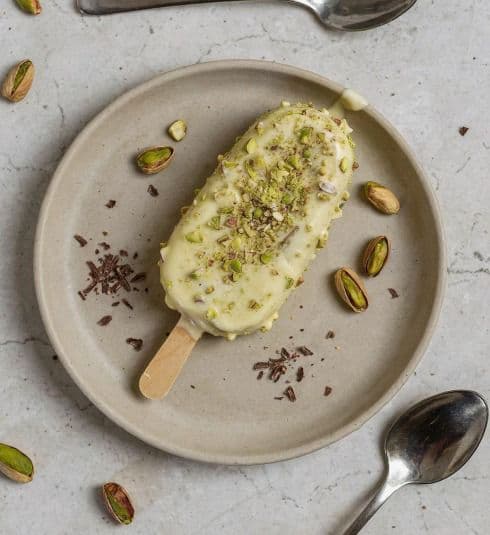 Picolé de pistache pronto