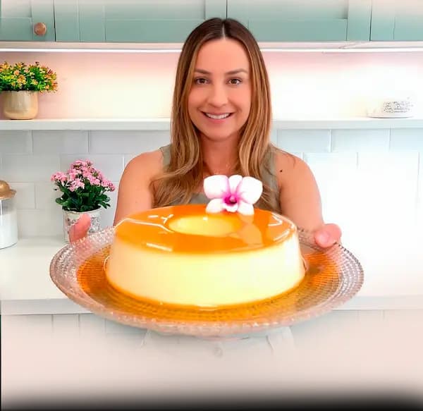 Priscila Marçal com Pudim Perfeito